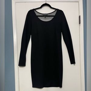 Plus Size Little Black Dress with Gold Chain Details. sz XL.